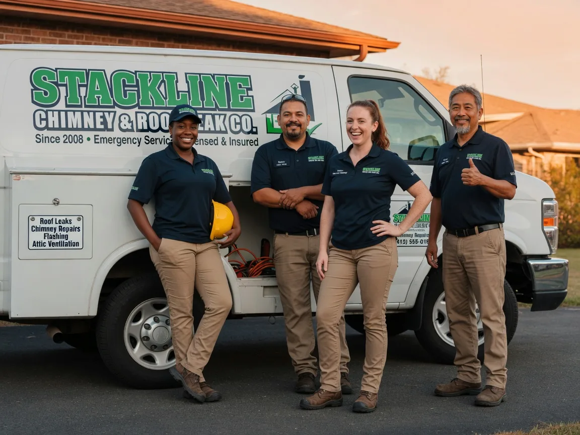 Chimney flashing repair company in Winchester, KS